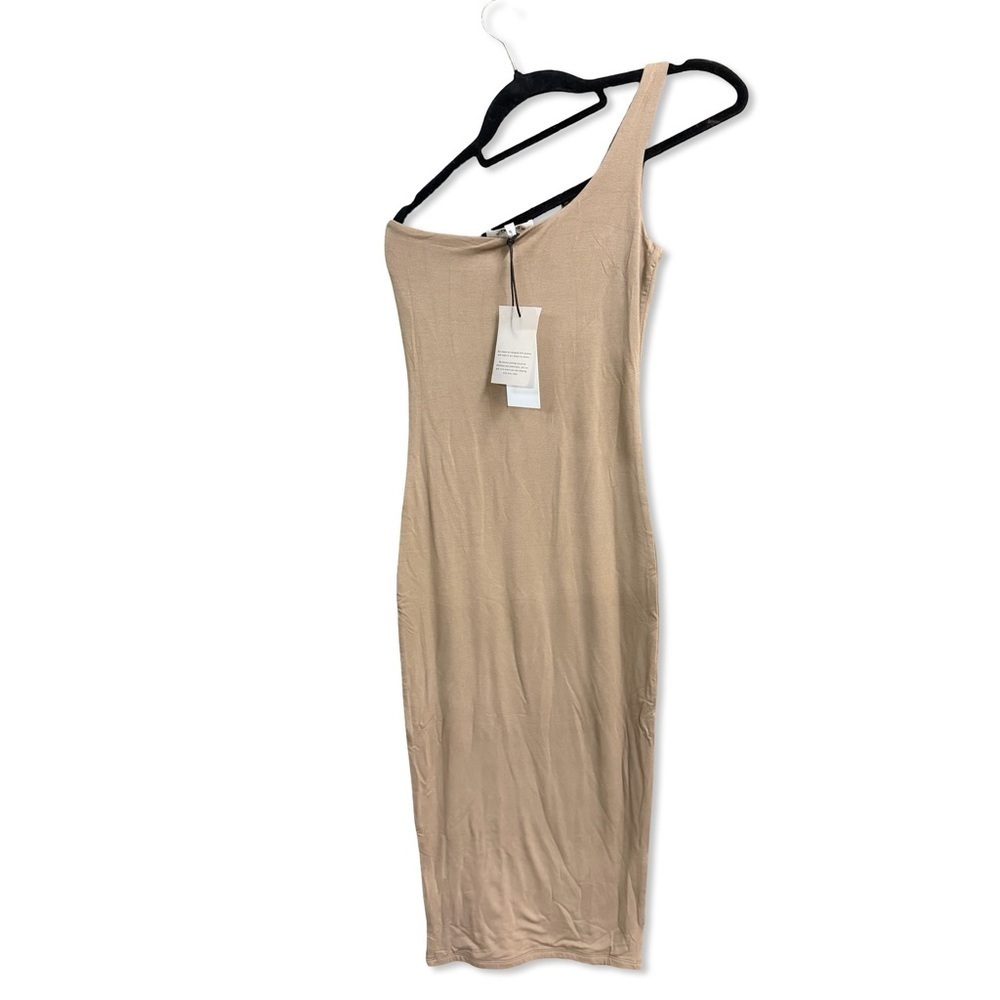 Re Ona Sophia One Shoulder Dress Macadamia Tan Stretch Body Con Revolve Nwt S — image 3 of 5